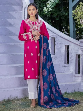 2 Piece Khaddar Suit-Embroidered (Pret)