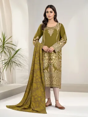 2 Piece Khaddar Suit-Embroidered (Unstitched)