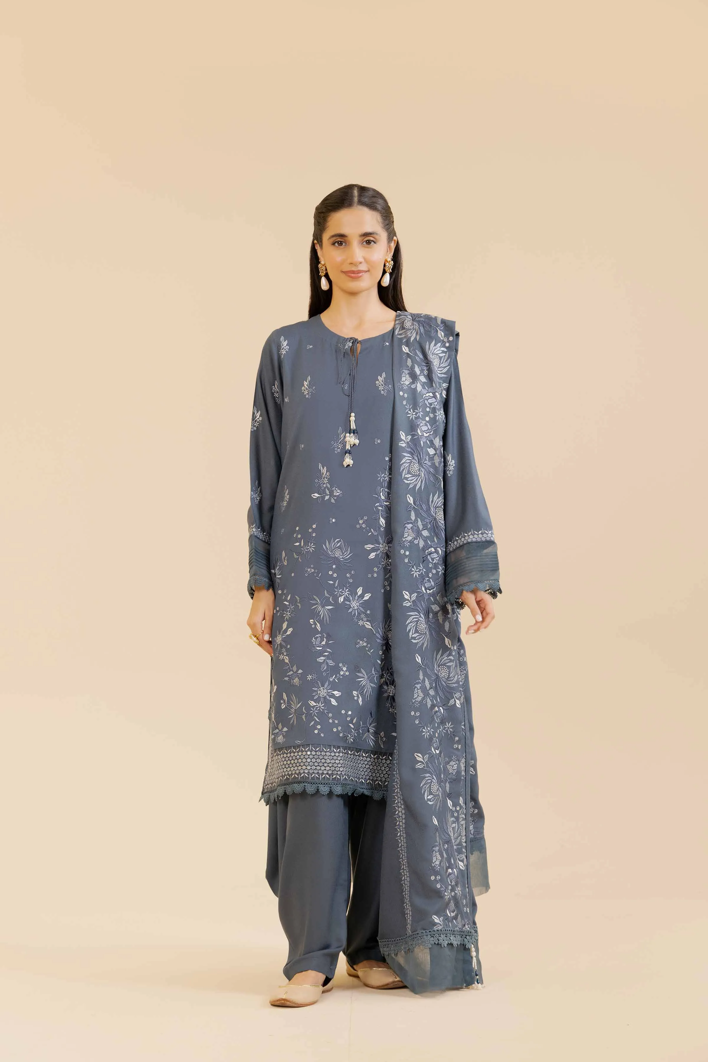 3 Piece - Embroidered Suit - 42405038