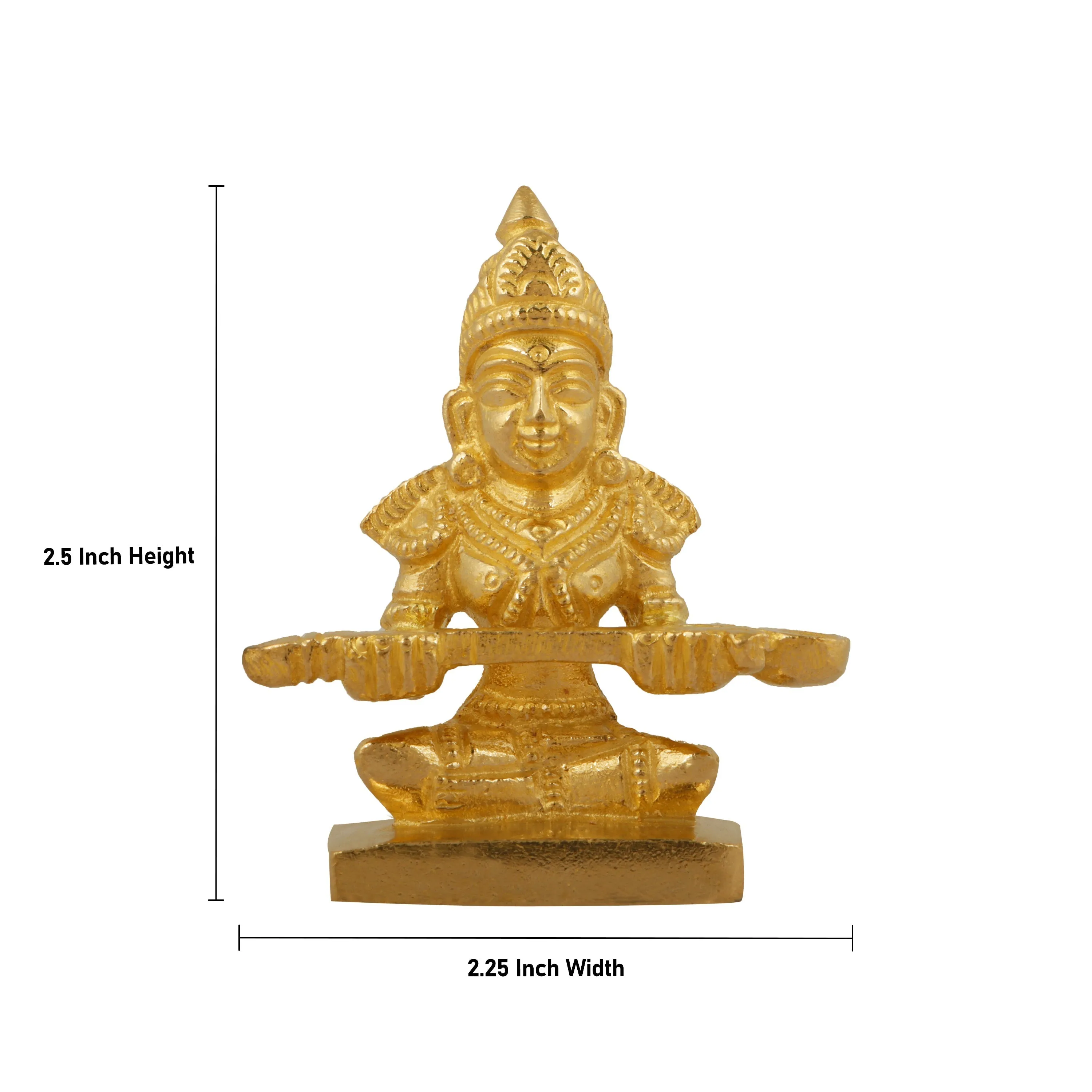 Annapuran Devi Murti - 2.5 Inches | Brass Idol/ Annapoorani Statue/ Annapurna Idol for Pooja