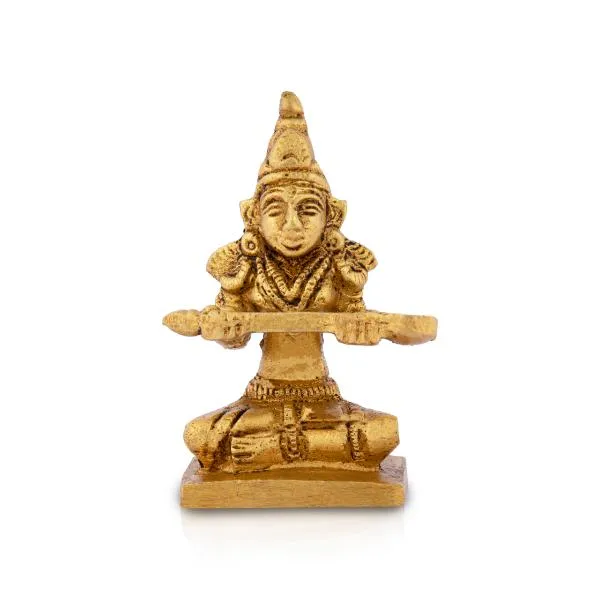 Annapuran Devi Murti - 2.5 x 1.5 Inches | Brass Idol/ Annapoorani Statue/ Annapurna Idol for Pooja