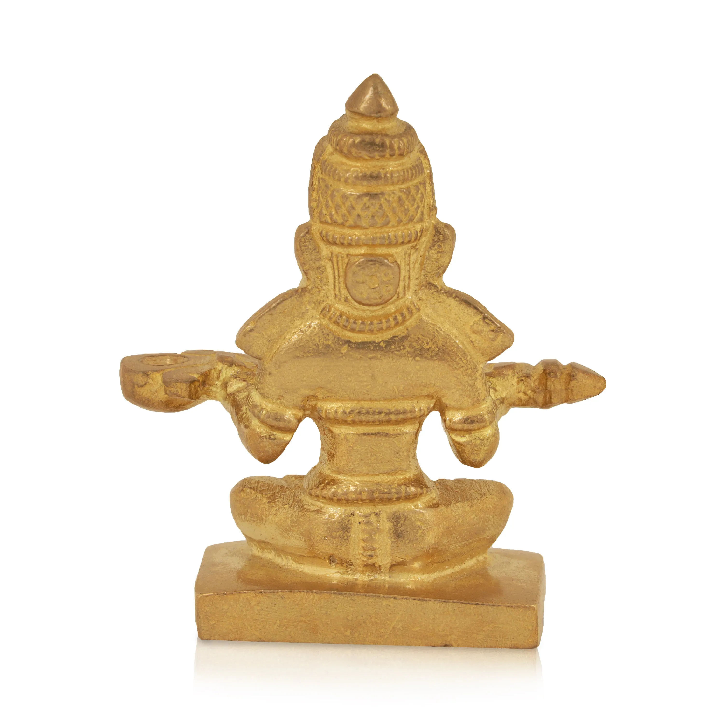 Annapuran Devi Murti - 2.5 x 2.5 Inches | Brass Idol/ Annapoorani Statue/ Annapurna Idol for Pooja