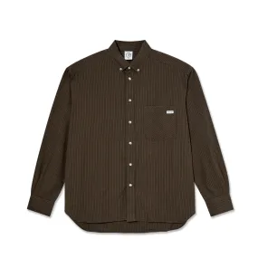 Ben LS Shirt | Poplin - Brown