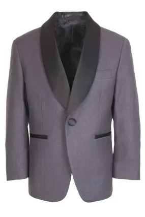 Bradford Kids Steel Grey Tuxedo Jacket (Separates)