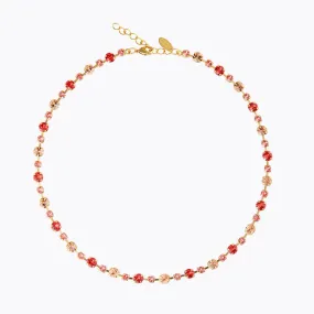 Calanthe Necklace / Peach Combo