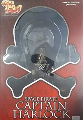 Captain Harlock Space Pirate Albator on Throne 12 Inch Statue Repaint Version