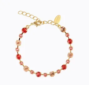 Caroline Svedbom Calanthe Gold Bracelet Peach Combo