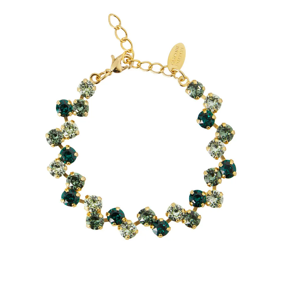 Caroline Svedbom Fiona Necklace Gold Green Combo