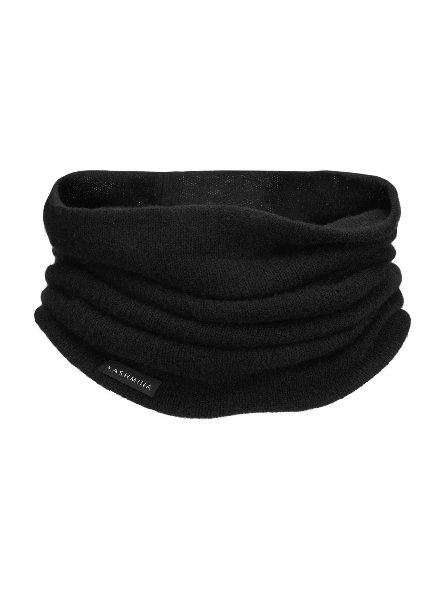 Cashmere snood "Eida" - black