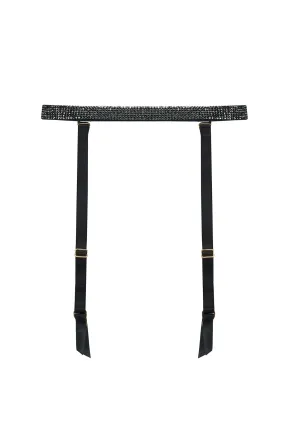 Ciara Crystal Suspender - Black