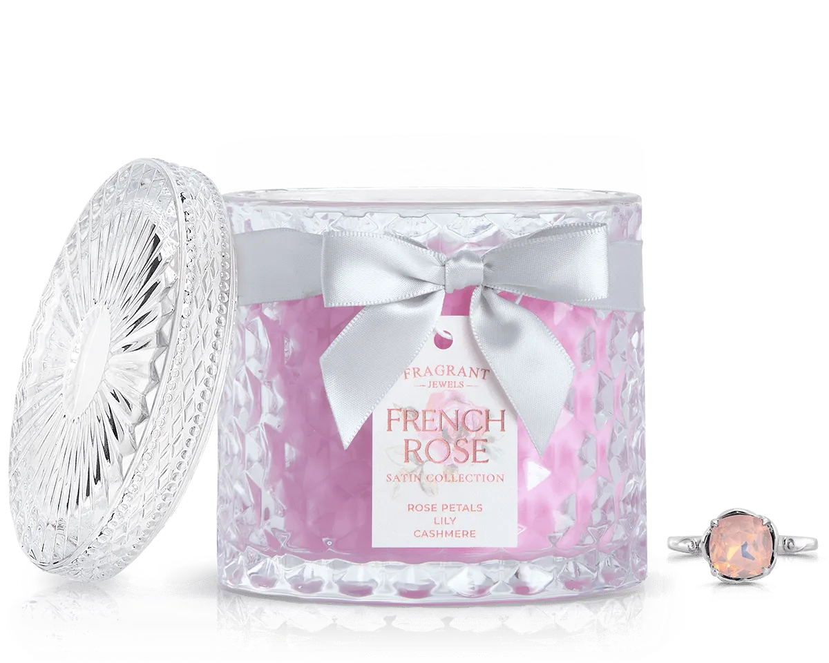 French Rose - Satin Collection - Jewel Candle