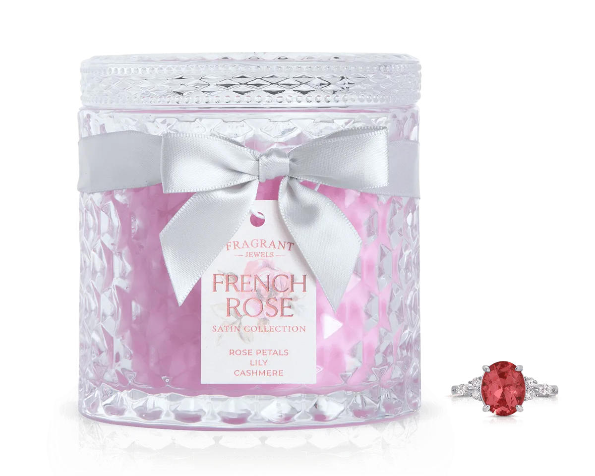 French Rose - Satin Collection - Jewel Candle