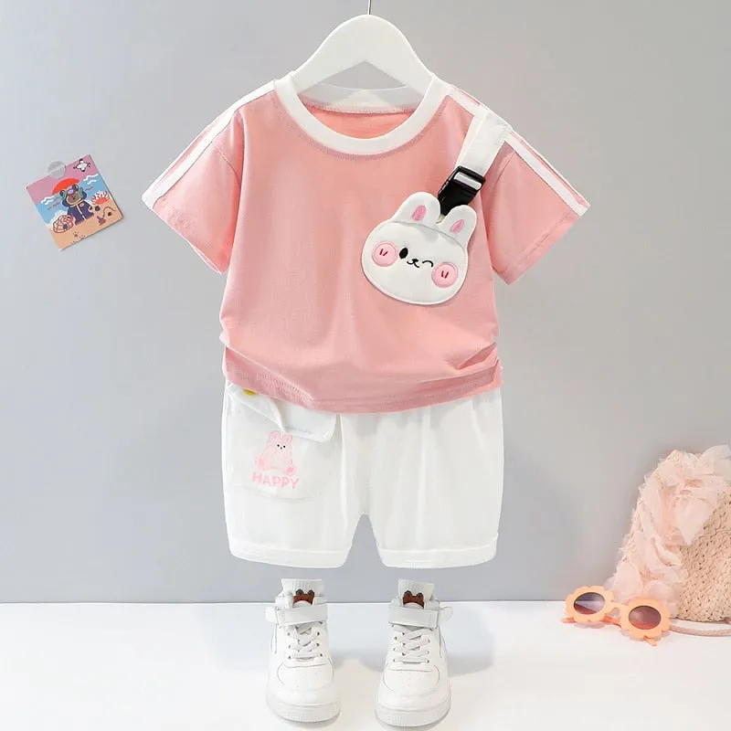 Kids Velvet Cartoon Suit