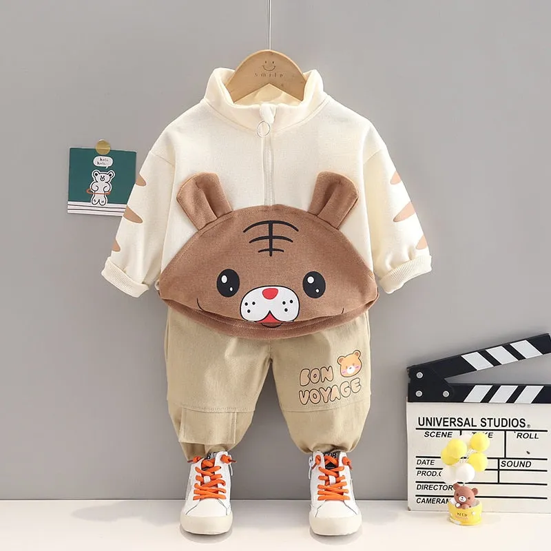 Kids Velvet Cartoon Suit