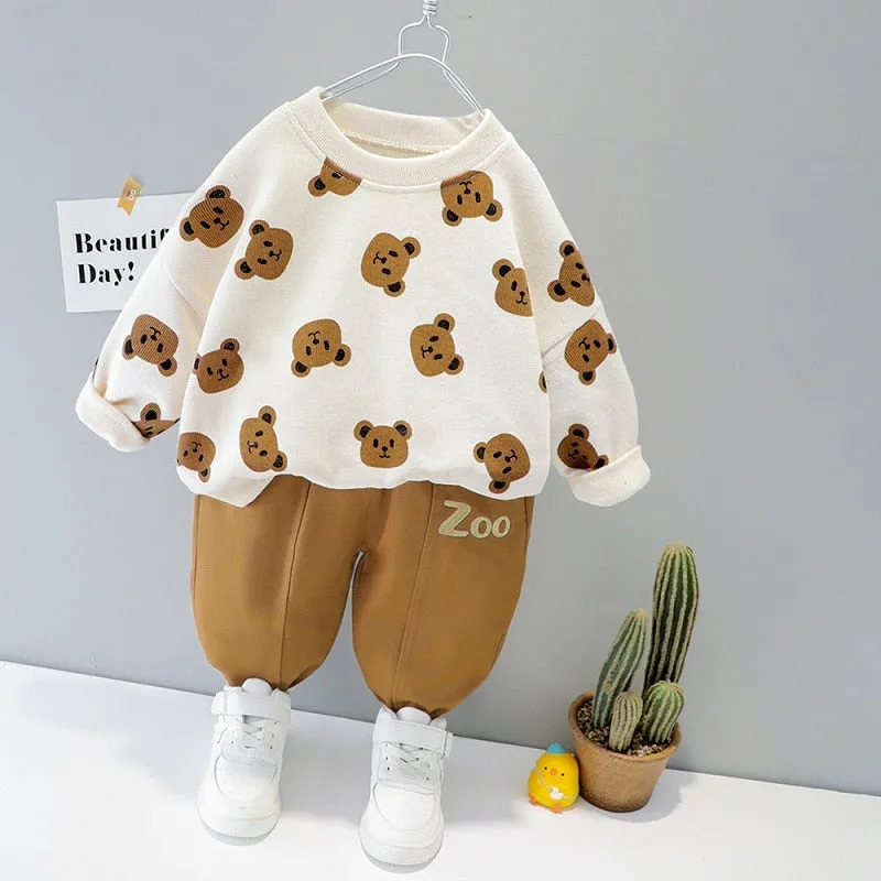 Kids Velvet Cartoon Suit