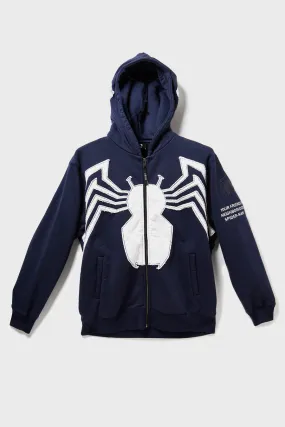 LIQUID X MARVEL SYMBIOTE SUIT SPIDER-MAN ZIPPER JACKET