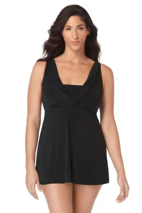 Longitude Solid Cowl Neck Swimdress L190437