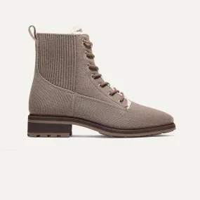 The Cozy Laced Lug Boot - Sparrow